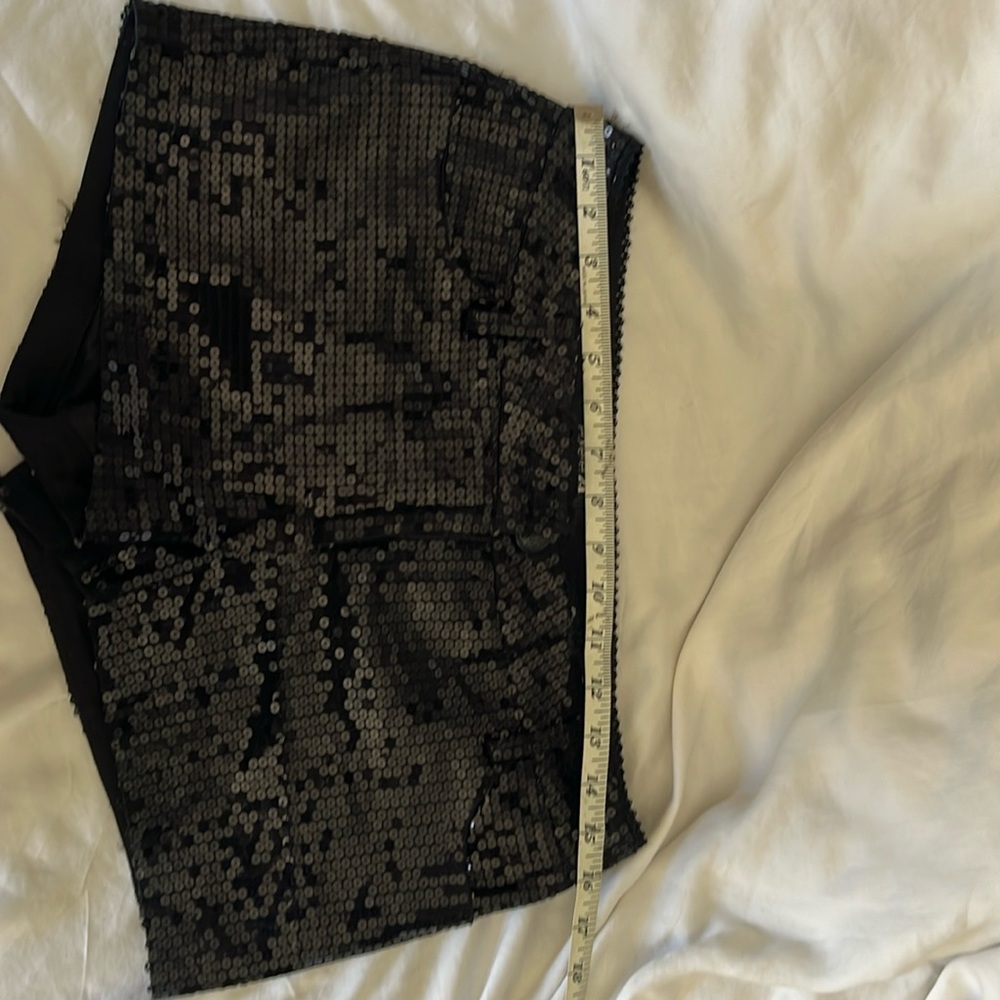 Forever 21 sequin shorts in black